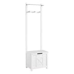 Cesto portabiancheria e portasciugamani Derby bianco - Alaterre Furniture