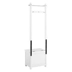 Cesto portabiancheria e portasciugamani Derby bianco - Alaterre Furniture