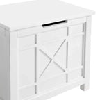 Cesto portabiancheria e portasciugamani Derby bianco - Alaterre Furniture