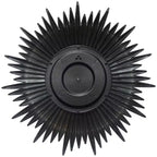 Specchio da parete a raggiera dorata da 24", cornice in plastica modellata, nessun assemblaggio richiesto