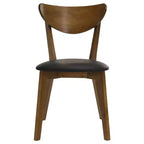 Simple Relax Set di 2 sedie da pranzo in noce e nero
