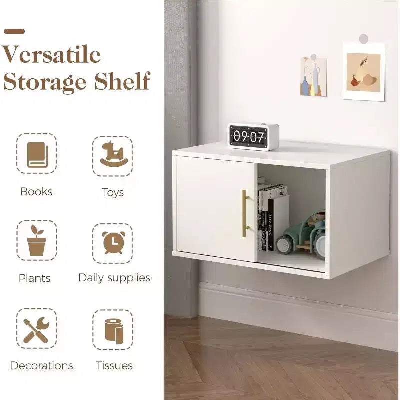 Organizer portaoggetti a cubo Heynemo con anta scorrevole, libreria impilabile, sistema modulare di cubby in legno