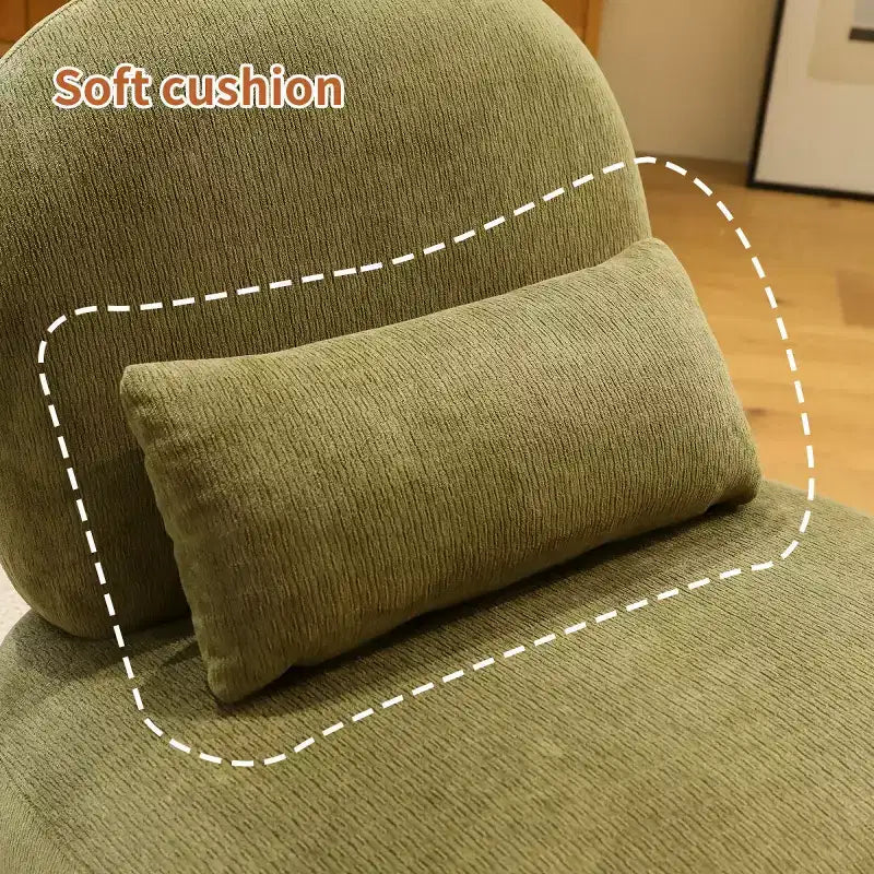 Sedia moderna senza braccioli, imbottita, in poliestere bianco, con gambe in legno massiccio, sedia compatta da lettura