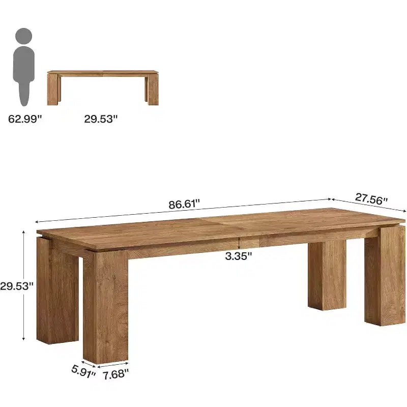 Scrivania per computer biposto da 86", postazione di lavoro doppia moderna, finitura legno grigio, MDF, ufficio domestico