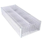 Scaffalatura in metallo a 6 ripiani, certificata NSF, capacità 2720 kg, regolabile, con ruote e copriripiani, colore bianco, altezza 213 cm