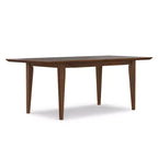 Tavolo da pranzo rettangolare allungabile 152-193 cm, impiallacciatura in noce, prolunga a farfalla, posti a sedere 6+