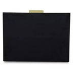 Comodino moderno nero con 2 cassetti - Legno MDF, Design minimalista