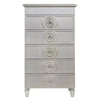 Cassettiera decorativa Varian da 31" con finitura argento e a specchio - Acme Furniture