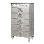 Cassettiera decorativa Varian da 31" con finitura argento e a specchio - Acme Furniture