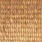 Tavolino d'appoggio Storied Home intrecciato in giacinto d'acqua e legno marrone: Struttura in mogano, nessun assemblaggio richiesto