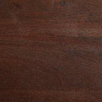 Consolle stretta da 48", piano in acacia massello, gambe in ferro industriale, stile rustico-country, finitura grigia