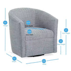 Poltrona girevole Comfort Pointe Lynton