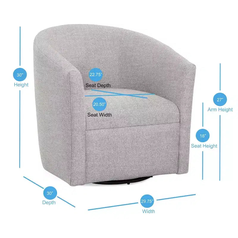 Poltrona girevole Comfort Pointe Lynton
