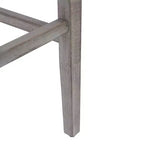 Sgabello da bar imbottito con sedile a sella da 29" - Set di 2 grigio antico/blu navy