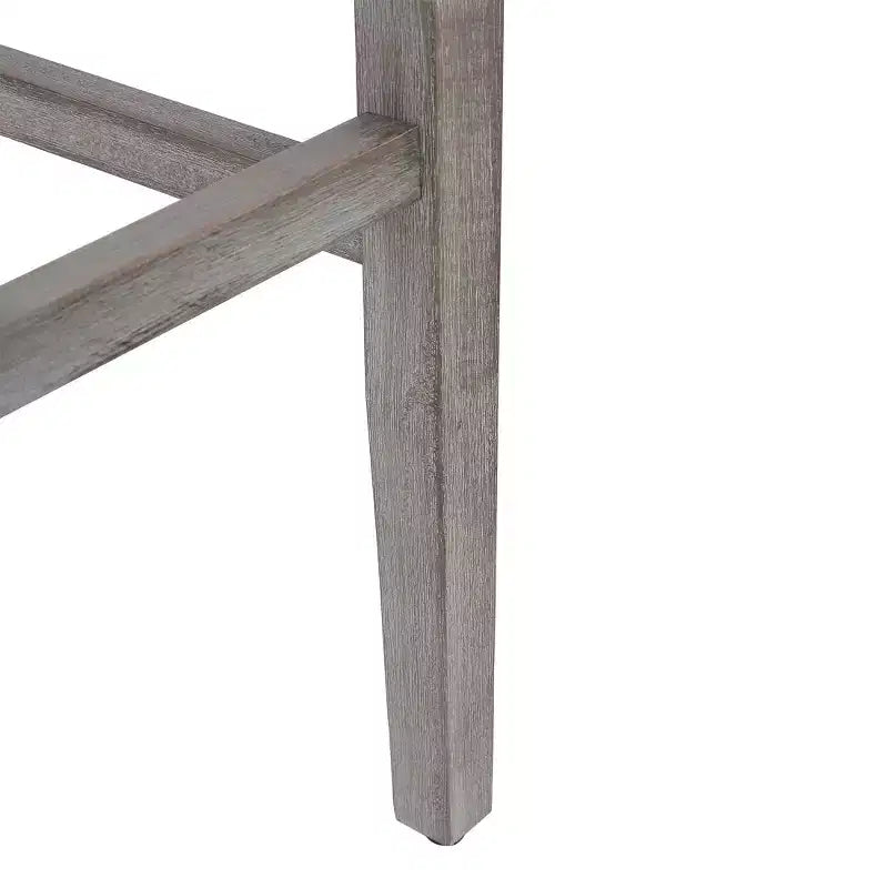Sgabello da bar imbottito con sedile a sella da 29" - Set di 2 grigio antico/blu navy
