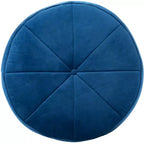 Pouf rotondo in velluto trapuntato, rosa cipria, struttura in legno, imbottitura in schiuma, 125 kg, 50 cm di diametro