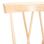 Sedie da pranzo con schienale a doppia croce, set da 2, impiallacciatura in legno nero, senza braccioli, 107 kg