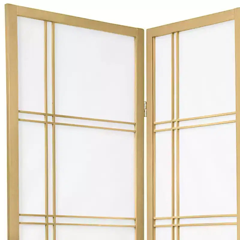 Paravento Shoji Double Cross alto 1,82 m - Edizione Speciale - (5 pannelli)