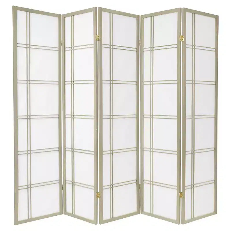 Paravento Shoji Double Cross alto 1,82 m - Edizione Speciale - (5 pannelli)