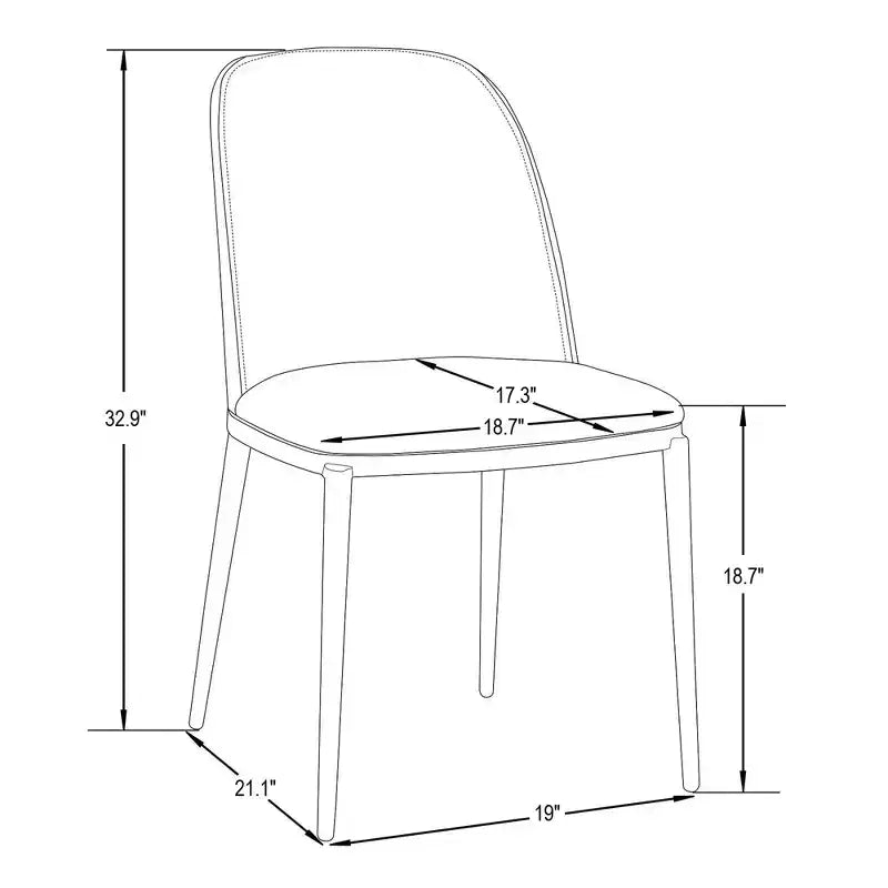 LeisureMod Tule Set di 2 sedie moderne da pranzo con seduta in pelle PU, velluto o camoscio e struttura in acciaio bianco - Cucina, sala da pranzo, casa, bar, posti a sedere
