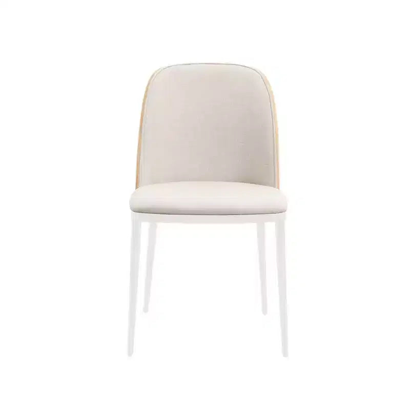 LeisureMod Tule Set di 2 sedie moderne da pranzo con seduta in pelle PU, velluto o camoscio e struttura in acciaio bianco - Cucina, sala da pranzo, casa, bar, posti a sedere