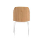 LeisureMod Tule Set di 2 sedie moderne da pranzo con seduta in pelle PU, velluto o camoscio e struttura in acciaio bianco - Cucina, sala da pranzo, casa, bar, posti a sedere