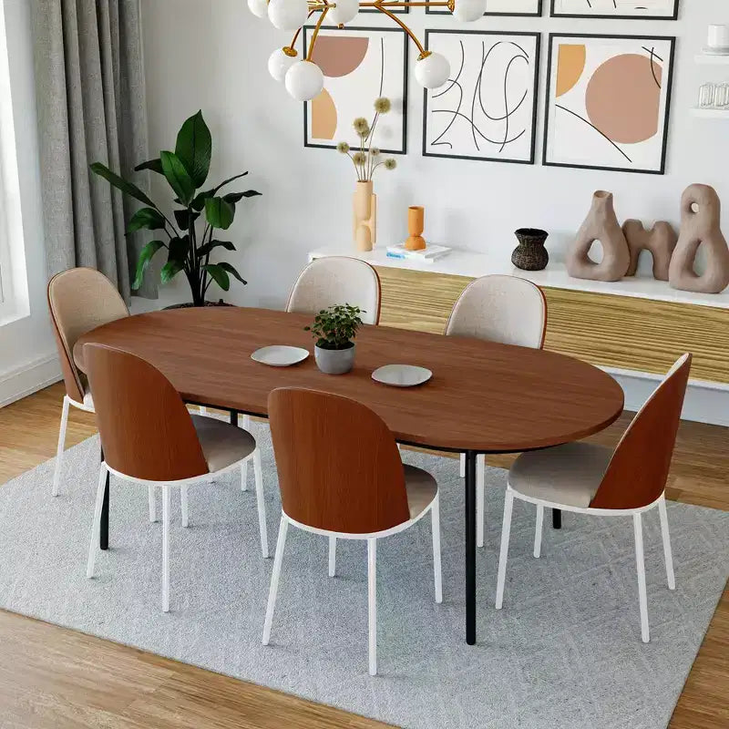LeisureMod Tule Set di 2 sedie moderne da pranzo con seduta in pelle PU, velluto o camoscio e struttura in acciaio bianco - Cucina, sala da pranzo, casa, bar, posti a sedere