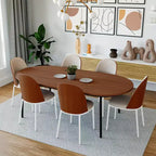 LeisureMod Tule Set di 2 sedie moderne da pranzo con seduta in pelle PU, velluto o camoscio e struttura in acciaio bianco - Cucina, sala da pranzo, casa, bar, posti a sedere