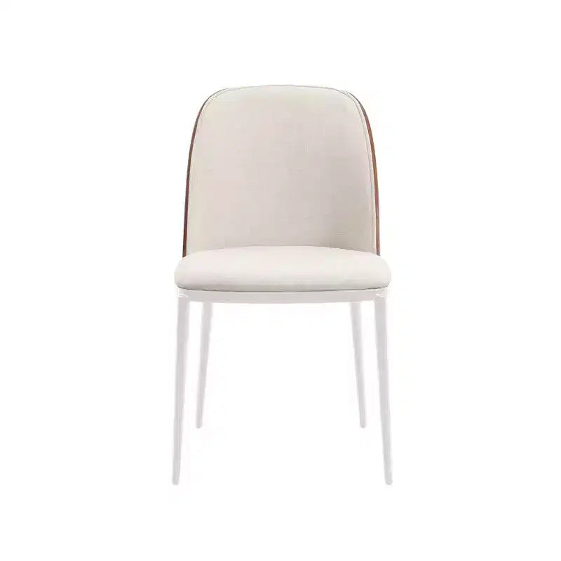 LeisureMod Tule Set di 2 sedie moderne da pranzo con seduta in pelle PU, velluto o camoscio e struttura in acciaio bianco - Cucina, sala da pranzo, casa, bar, posti a sedere