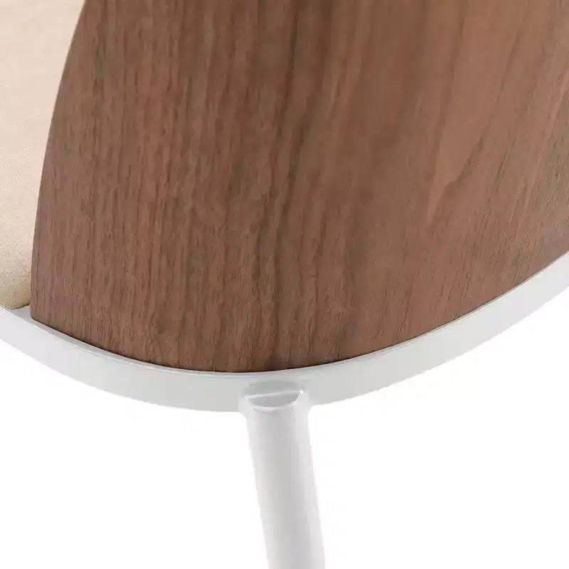 LeisureMod Tule Set di 2 sedie moderne da pranzo con seduta in pelle PU, velluto o camoscio e struttura in acciaio bianco - Cucina, sala da pranzo, casa, bar, posti a sedere