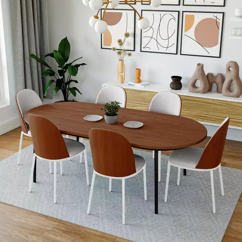 LeisureMod Tule Set di 2 sedie moderne da pranzo con seduta in pelle PU, velluto o camoscio e struttura in acciaio bianco - Cucina, sala da pranzo, casa, bar, posti a sedere