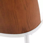 LeisureMod Tule Set di 2 sedie moderne da pranzo con seduta in pelle PU, velluto o camoscio e struttura in acciaio bianco - Cucina, sala da pranzo, casa, bar, posti a sedere