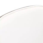 LeisureMod Tule Set di 2 sedie moderne da pranzo con seduta in pelle PU, velluto o camoscio e struttura in acciaio bianco - Cucina, sala da pranzo, casa, bar, posti a sedere