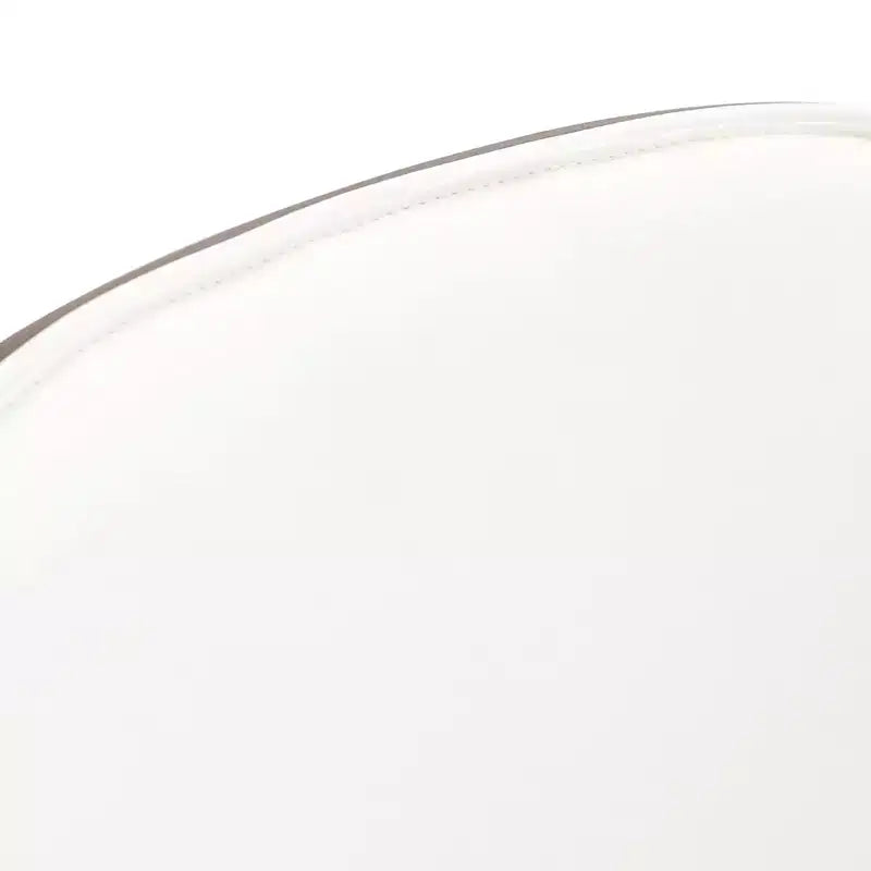 LeisureMod Tule Set di 2 sedie moderne da pranzo con seduta in pelle PU, velluto o camoscio e struttura in acciaio bianco - Cucina, sala da pranzo, casa, bar, posti a sedere