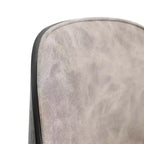 LeisureMod Tule Set di 2 sedie moderne da pranzo con seduta in pelle PU, velluto o camoscio e struttura in acciaio bianco - Cucina, sala da pranzo, casa, bar, posti a sedere