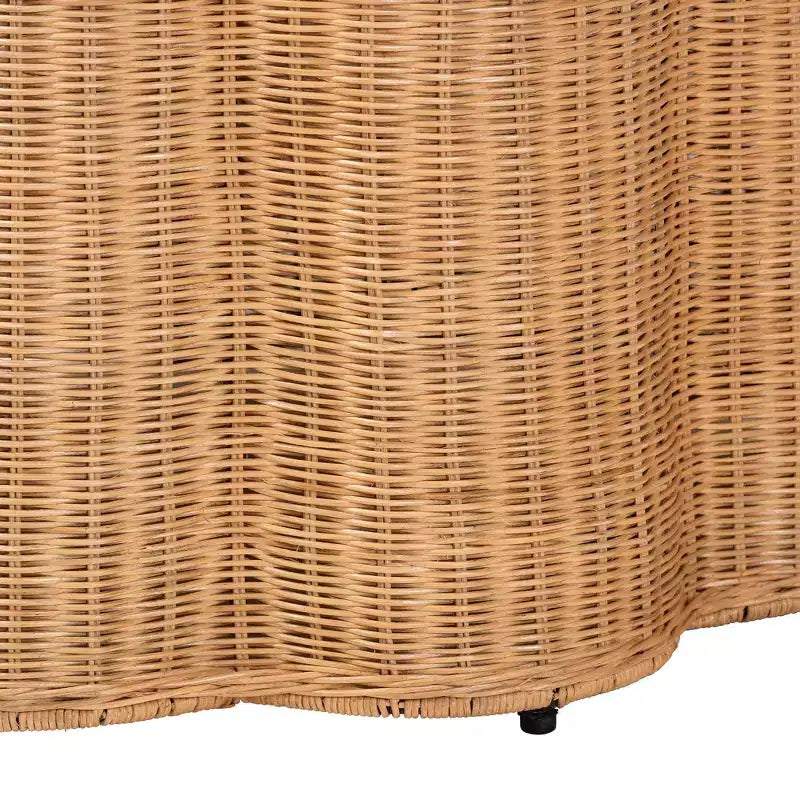 bali e pari Tavolino da salotto in rattan modello Bohemian Honey Scallop