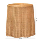 bali e pari Tavolino da salotto in rattan modello Bohemian Honey Scallop